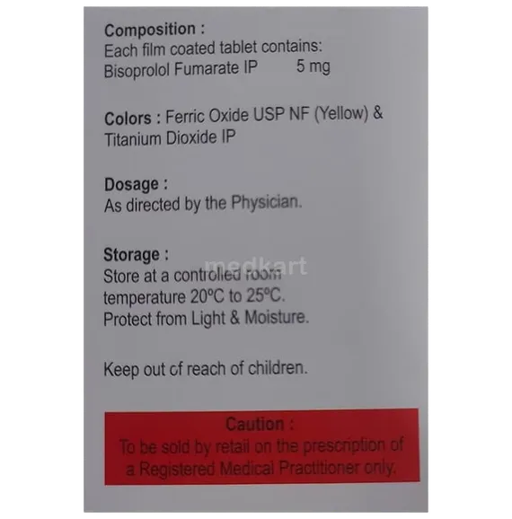 besicor 5mg tablet 15's